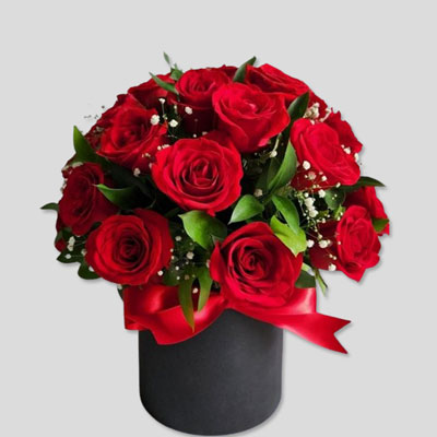 "Red Roses Flower Box - code BF02 - Click here to View more details about this Product